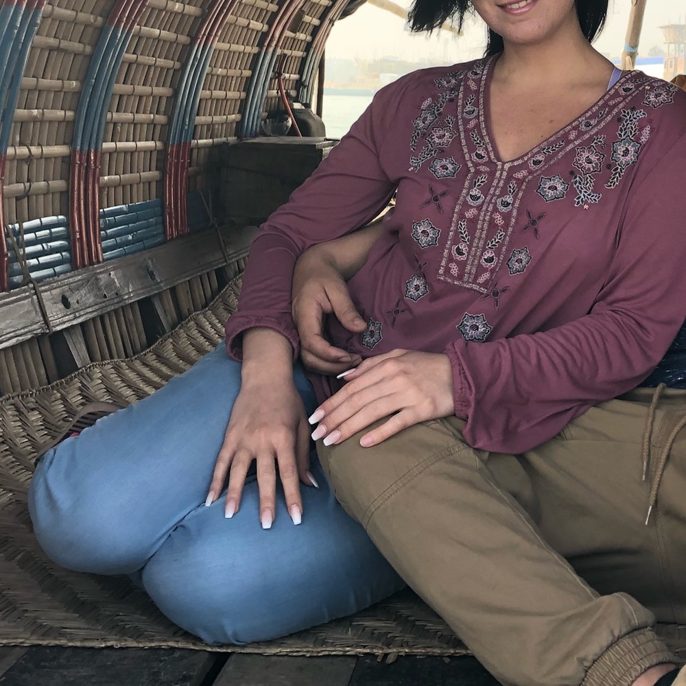 Indian flowy top